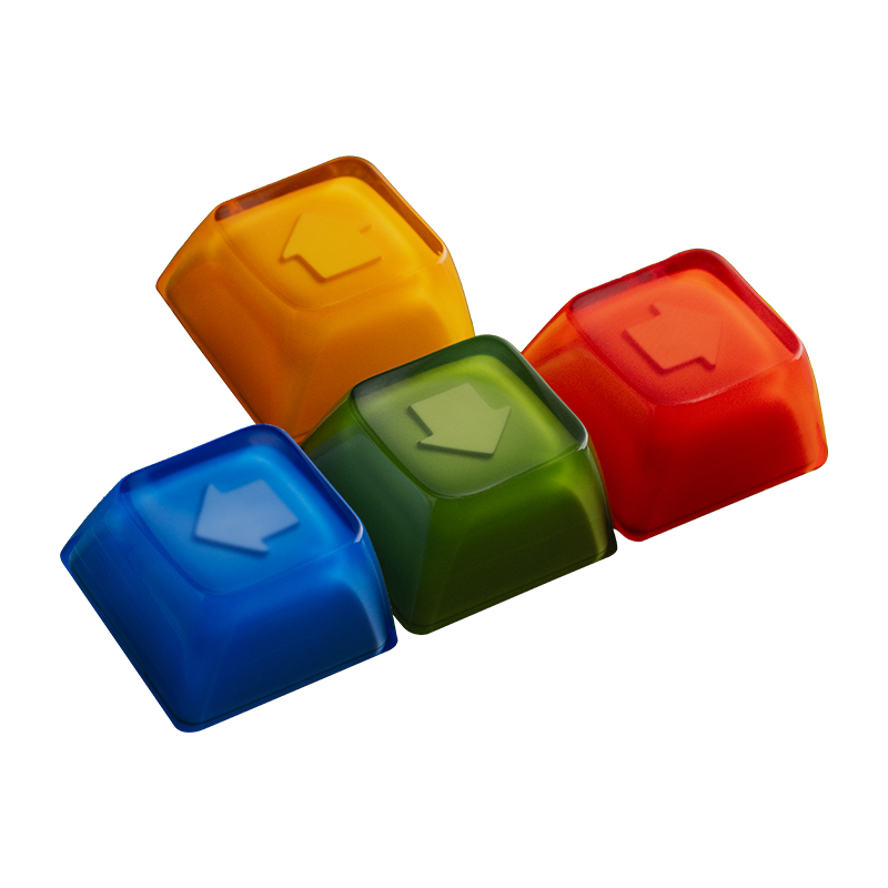 8BitDo Double-Layered Crystal Arrow Keycaps Premium Gaming Accessory
