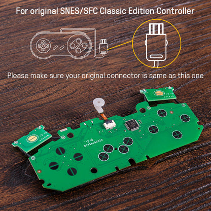8BitDo Mod Kit for SNES/SFC Classic Edition Controller (Classic) Compatible Upgrade Part